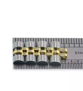 ROLEX ORIGINALE S ACCIAIO E ORO 4 PEZZI JUBILEE LINKS PER OROLOGIO 26 MM LADY DATEJUST - Foto 1 di 4