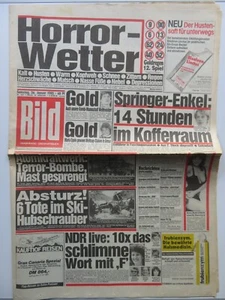 Bild Zeitung 26.1.1985, Helmut Zacharias, Ryan O'Neil, Hanna Schygulla, Pavis Bo - Bild 1 von 1