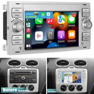 Für Ford Focus II MK2 2004-2007 Android 15 Autoradio GPS Navi BT CarPlay 2+64GB - Bild 1 von 20