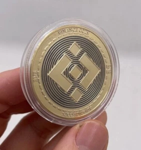 BNB Binance | Cryptocurrency Crypto Currency | Gold Plated Coin - Picture 1 of 3