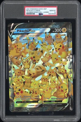 PSA 10 Pikachu V-Union SWSH139 Jumbo Promo Celebrations 25th Pokemon Card - Image 1 of 2