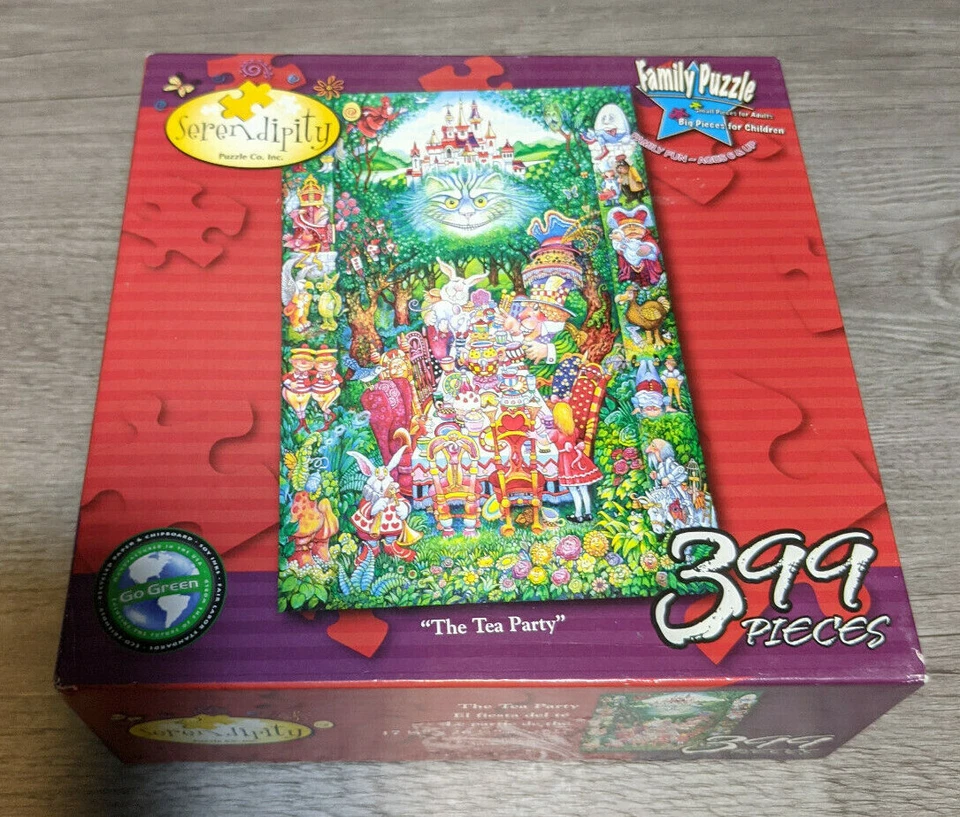  Rompecabezas Alicia en el País de las Maravillas The Tea Party 399 piezas de Serendipity  Foto 1 de 3