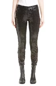 Pantaloni NUOVI JUNYA WATANABE Comme Des Garçons neri medi paillettes RARI - Foto 1 di 12
