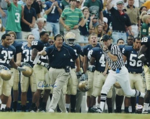 Charlie Weis Signed Notre Dame Fighting Irish 16x20 Photo (PSA & Steiner) - A - Picture 1 of 1