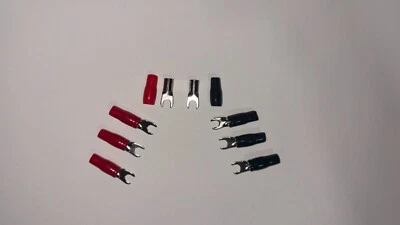 *8 pack* 8 Gauge Spade Fork Terminal Wire Crimp Insulated  - Image 1 of 2