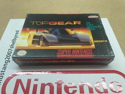 Snes Super Nintendo Kemco Top Gear Brand New Factory Sealed Overlap Seam - Image 1 of 4