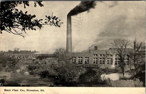 STREATOR, ILLINOIS - BARR CLAY COMPANY - FÁBRICA - POSTAL ANTIGUA - Imagen 1 de 2