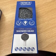 (GG) Triton Shower Head | Bathroom Accessory | Water |5 Spray Patterns | High
