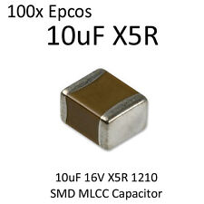 100pcs 10uF Epcos SMD Capacitor 1210 16V X5R On Tape