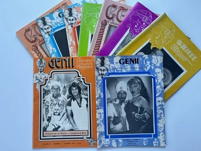 lot of 9 GENII THE CONJURORS MAGAZINE 1979-1984 Goldfinger and Dove magic tricks - Image 1 of 4