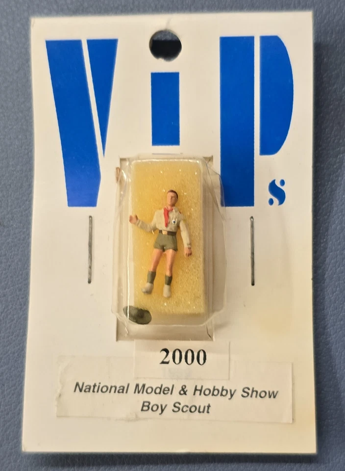 HO Preiser 2000 VIPs Modelo Nacional y Hobby Show Boy Scout escala 1/87 Foto 1 de 2
