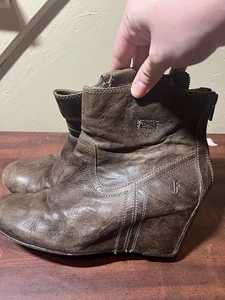 Botines de cuña Frye Carson marrón coñac 3470656-COG para mujer 10M - Imagen 1 de 8