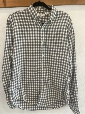 Gustin Flannel Shirt Mens CL XL Plaid Long Sleeve Lightweight Rodeo USA Gray - Image 1 of 4