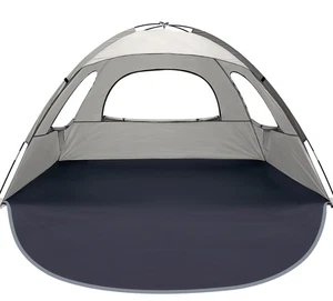 Beach Tent Anti-UV Portable Sun Shade Shelter for 3 Person, Extendable Floor ... - Picture 1 of 7