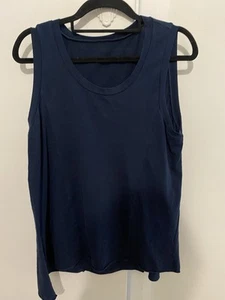 METALICUS Navy Loose Fit Sleeveless top - One Size - Picture 1 of 4