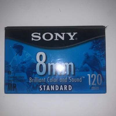 Sony 8mm Standard 120 Min Video Cassette Tape Blank NEW SEALED - Image 1 of 2