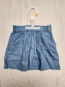 Gap Kids Sz 8 Girls Chambray Blue Pull On Skirt - Picture 1 of 6