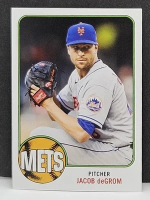 Jacob deGrom #100 2022 Throwback Thursday 34 - 1976 Topps Football TBT ⚾️  - Image 1 of 2