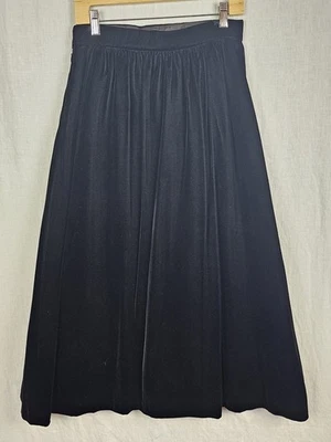 Винтажная бархатная миди макси-юбка Prophecy с подкладкой тюлевая небольшая праздничная вечеринка сделано в США - Изображение 1 из 4