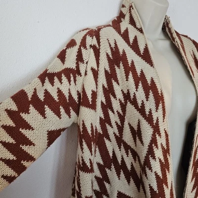 Cárdigan Boho Tribal Azteca Abierto Talla S Capas Granola Forever 21 Foto 1 de 4