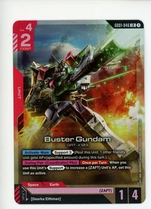 Gundam TCG GD01-046 2025 Buster Gundam legendario raro holo foil - Imagen 1 de 2