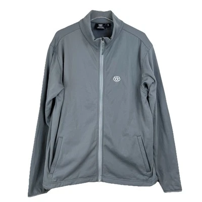 686 SixEightSix Smarty Technology 男式大号羊毛夹克青铜色轻便 — 第 1/4 张图片