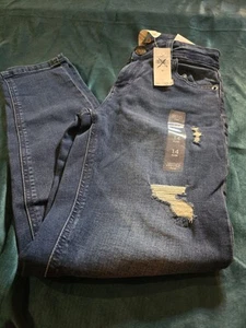 NWT Girls Justice Jeans Slim Skinny Stretch Ripped Pants Girl's Size 12 - Picture 1 of 12