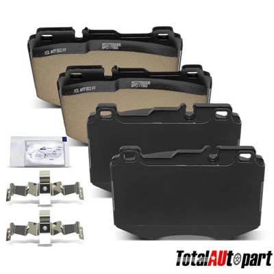 4x Pastillas de freno de cerámica con herrajes para Mercedes-Benz W205 C350e C400 W213 delanteras Foto 1 de 4