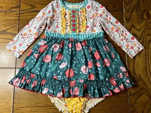 Matilda Jane Long Ago Dress EUC Girls Once Upon A Time Size 12-18 Months - Picture 1 of 5