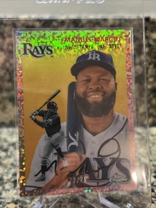 2023 Topps Chrome Platinum Manuel Margot Rose Gold Mini-Diamond Refractor 72/75 - Picture 1 of 2
