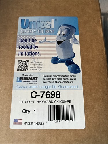 Unicel Filter Cartridges C-7698 100 Sq. Ft. Open Replacement Filter ...