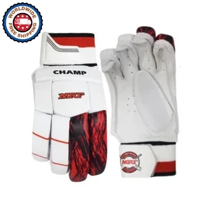 Guantes de bateo de cricket MRF Champ - agarre y protección junior/adulto - Imagen 1 de 4