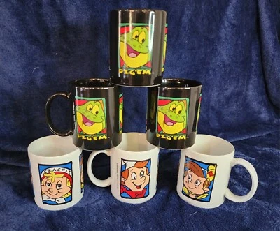 6 '93 Liscened/datedKellogg's Rice Krispies Mugs - Snap Crackle Pop/Smacks - Image 1 of 3