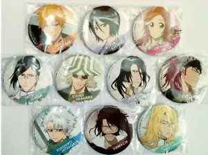 Bleach button can badge set of 10 Kisuke Ichigo Byakuya Uryu anime Japan m459 - Picture 1 of 3