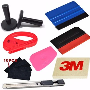 Auto Film Wrap Installation Tool Kit Vinyl Decals Graphic Knife Cutter NEW - Picture 1 of 7