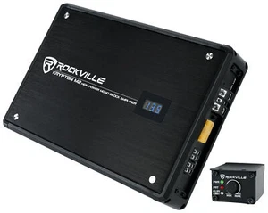 Rockville KRYPTON-M2 3000w Peak/750w RMS Mono 1 Ohm Car Amplifier Amp+Remote - Picture 1 of 11