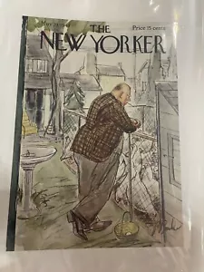 Vintage ‘The New Yorker' Magazine May. 29, 1943 Cover Only Artwork Perry Barlow - Picture 1 of 5