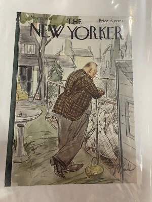 Vintage ‘The New Yorker' Magazine May. 29, 1943 Cover Only Artwork Perry Barlow - Image 1 of 4
