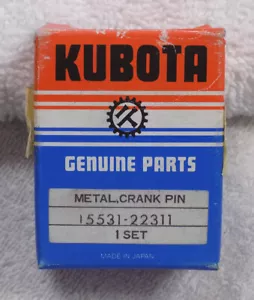 OEM Kubota Kurbelwelle Stift Stangenlager * 15531-22311 Japan * NEU * KOSTENLOSER VERSAND - Bild 1 von 3