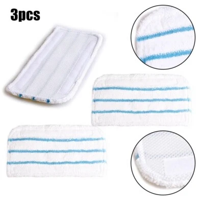 3 X For Steam Mop Pads Washable For FSMH13E10-GB, FSMH1321-GB - image 1 of 3