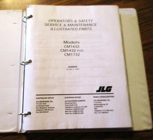 JLG CM1432 CM1432 Plus CM1732 Scherenhebebühne Service Reparatur & Teilehandbuch 1995 - Bild 1 von 17