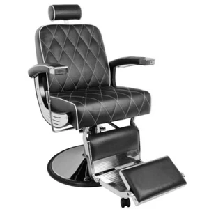 Barber Heerenstuhl Friseurstuhl Friseursessel IMPERIAL schwarz - Bild 1 von 5