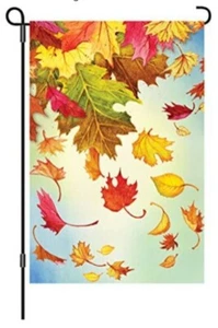 Autumn Leaves Outdoor Garden Flag  12"x18" Fall decor - Picture 1 of 1