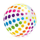 Intex Jumbo Inflatable Glossy Big Polka-Dot Colorful Giant Beach Ball (Open Box)