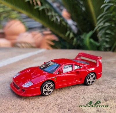 modellino auto scala 1/43 Ferrari f40 competizione modellini burago diecast - Immagine 1 di 4
