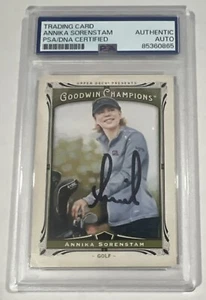 2013 Goodwin Champions Annika Sorenstam Auto Autograph Signed Card Rare PSA - Picture 1 of 2