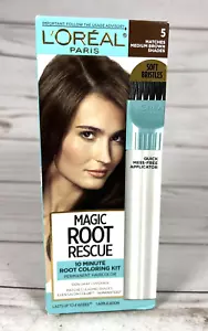 L'Oreal Paris Magic Root Rescue #5 Medium Brown Shades Permanent Hair Color - Picture 1 of 7