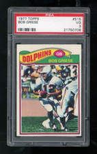 Bob Griese 1977 Topps Vintage HOF Card #515 Graded PSA VG 3