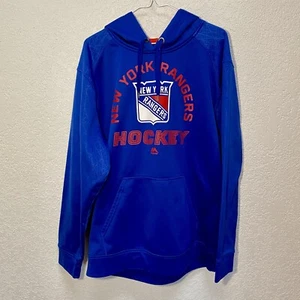 New York Rangers Hockey Hoodie Men’s XL Blue Pullover Sweatshirt Majestic Sports - Picture 1 of 8