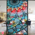 European Privacy Window Glass Film Static Cling Frosted Glass Sticker Colorful
